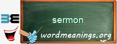 WordMeaning blackboard for sermon
